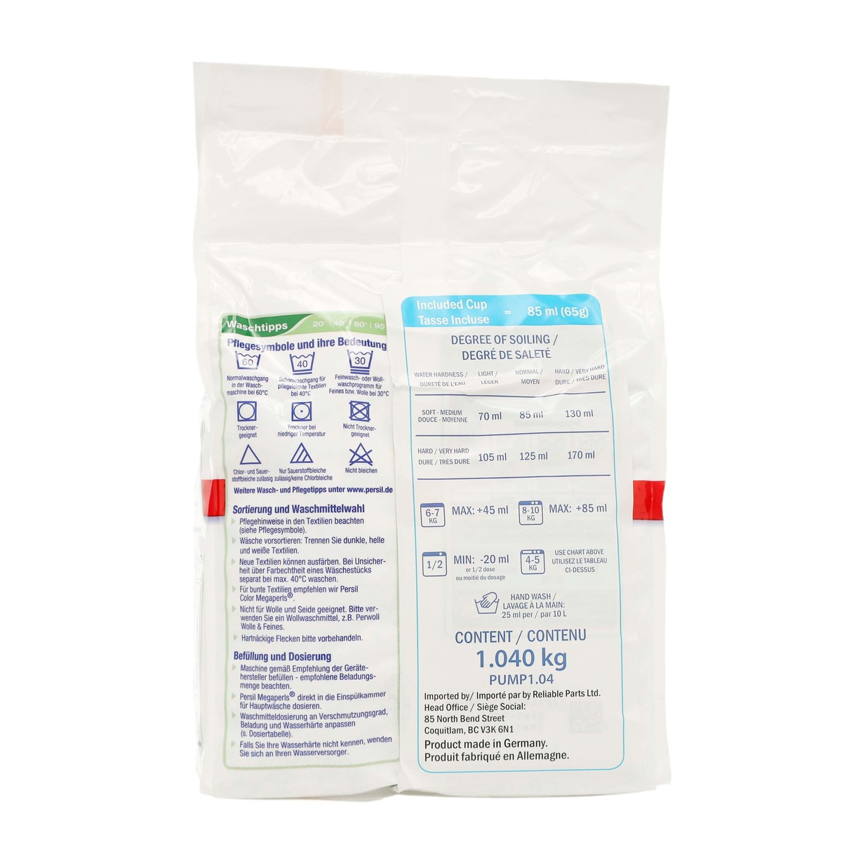 PUMP - Genuine OEM Persil Universal Megaperls Laundry Detergent 1.04 Kg